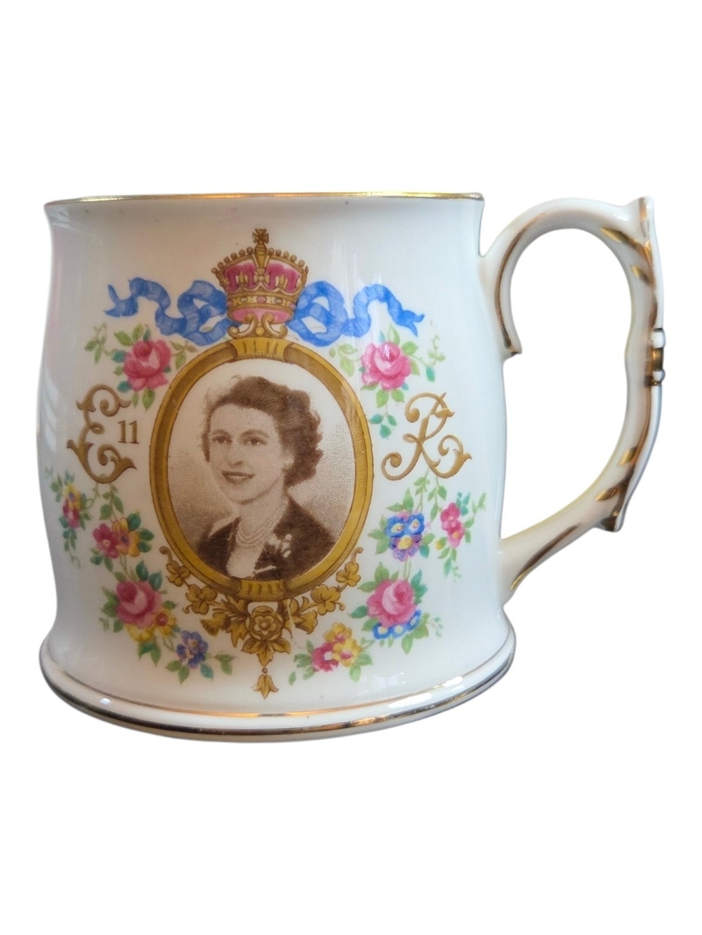 Vintage Queen Elizabeth II Shelley 1953 Commemorative Cup